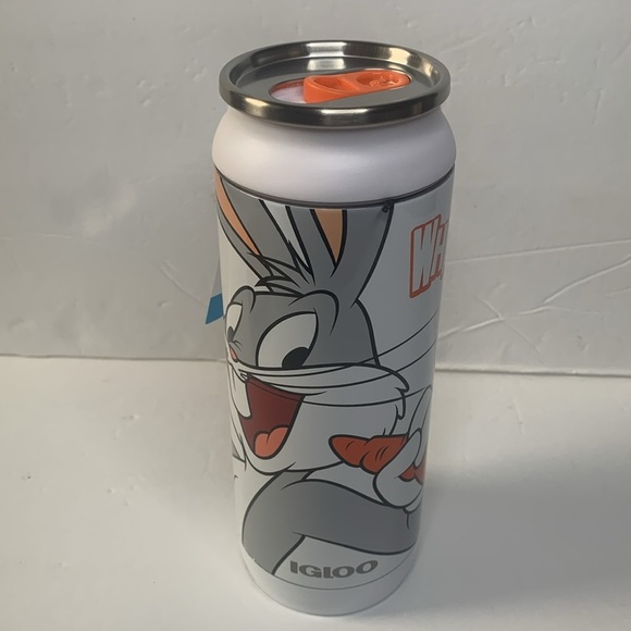 Looney Tunes Bugs Bunny 16 oz Insulated Tumbler Igloo Cooler Can New - Picture 10 of 10